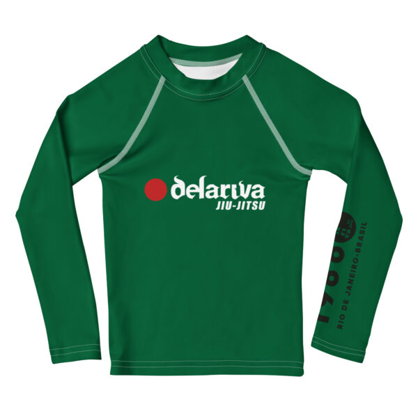 Kids Rash Guard Green Belt