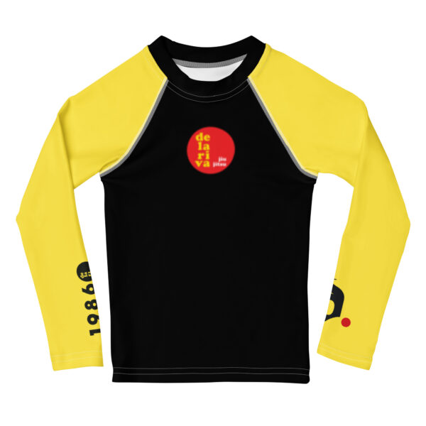Kids Rash Guard Yellow Sleeve