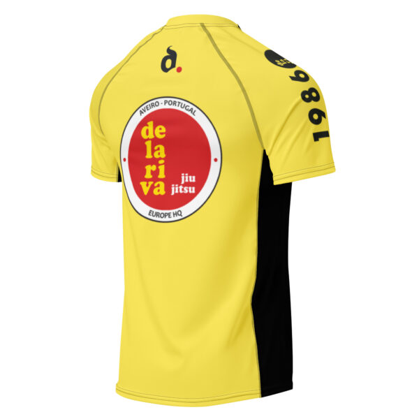 Rash Guard Black-Yellow Short Sleeve