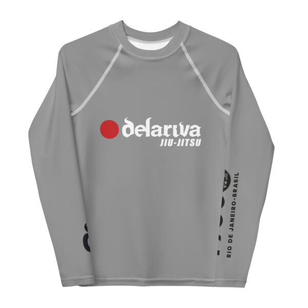 Youth Rash Guard Gray Belt Up to 8 yrs