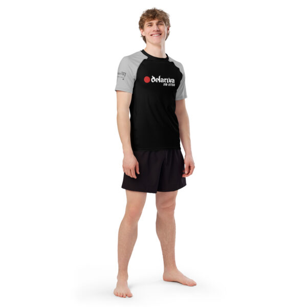 Rash Guard Team Leigh - UK Black-Gray Short Sleeve