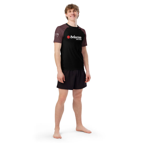 Rash Guard Team Leigh - UK Black-Brown  Short Sleeve